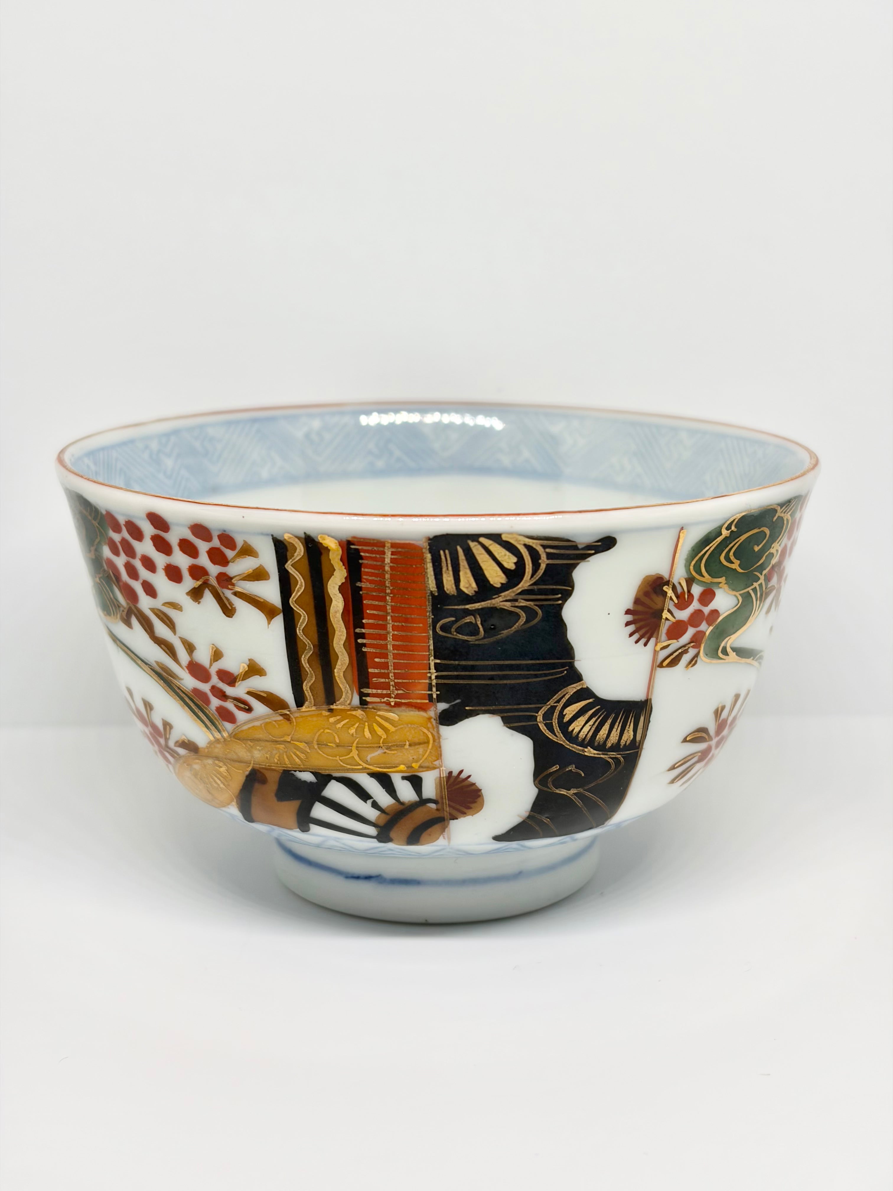 Kinrande Patchwork Garden Imari Bowl
