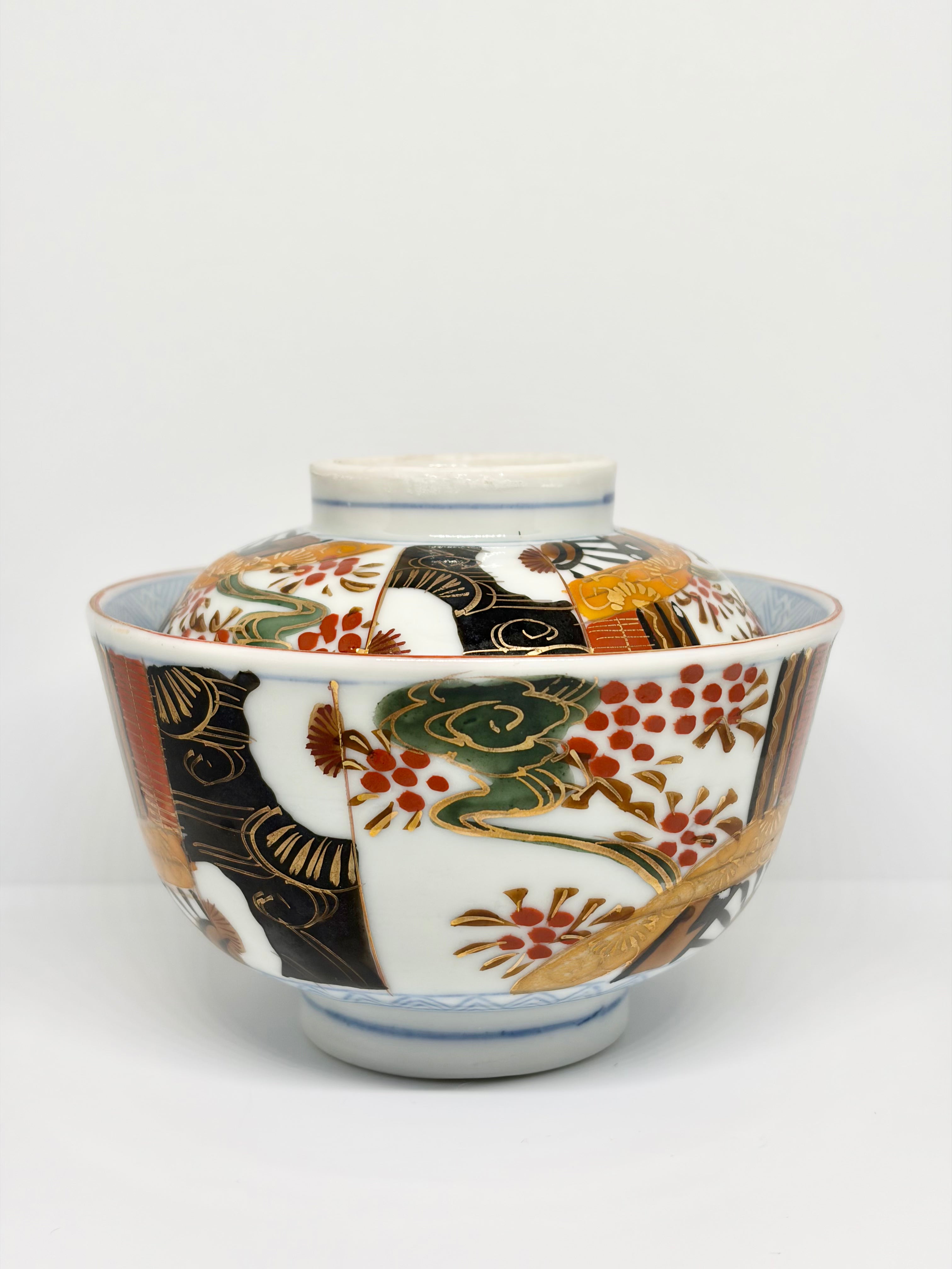 Kinrande Patchwork Garden Imari Bowl