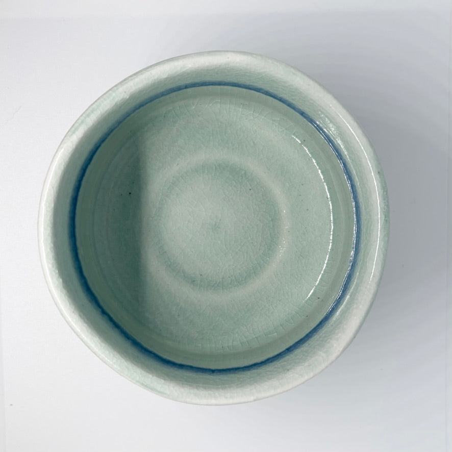 Two-toned Blue Nurisabi Matcha Bowl