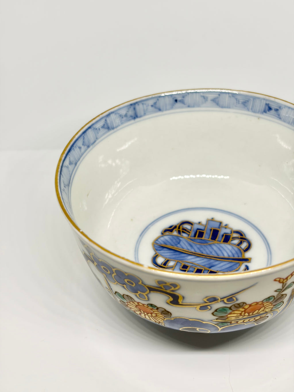 Golden Chrysanthemums Imari Bowl