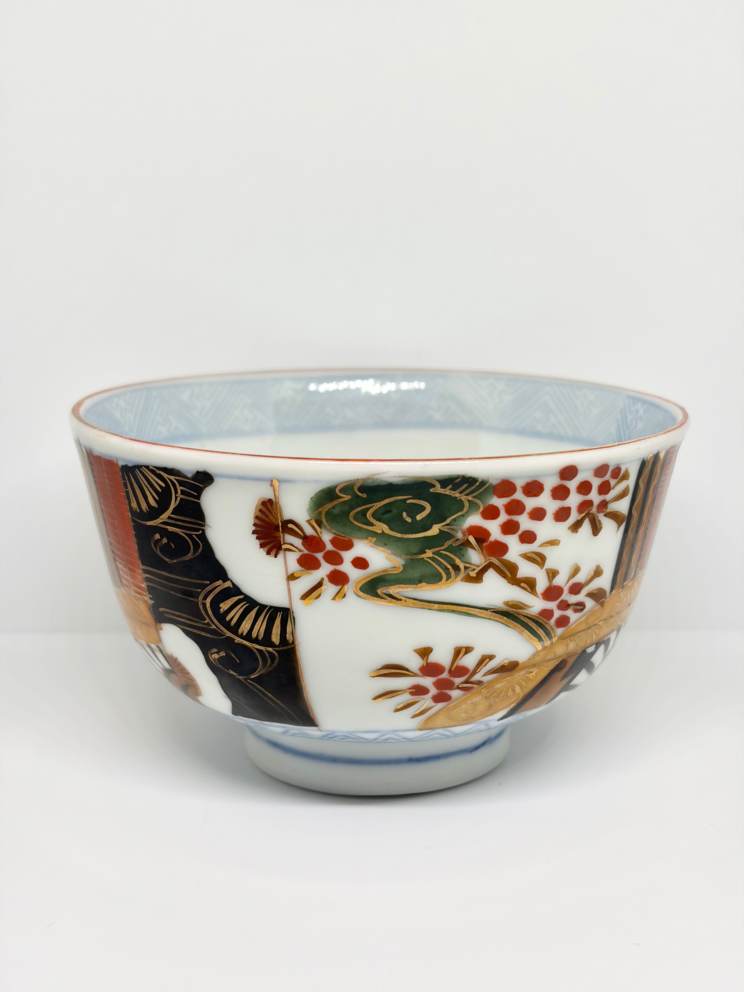 Kinrande Patchwork Garden Imari Bowl