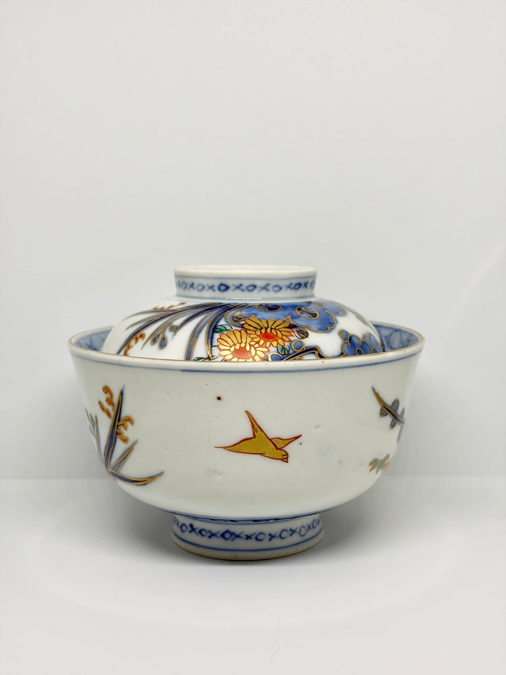 Golden Chrysanthemums Imari Bowl