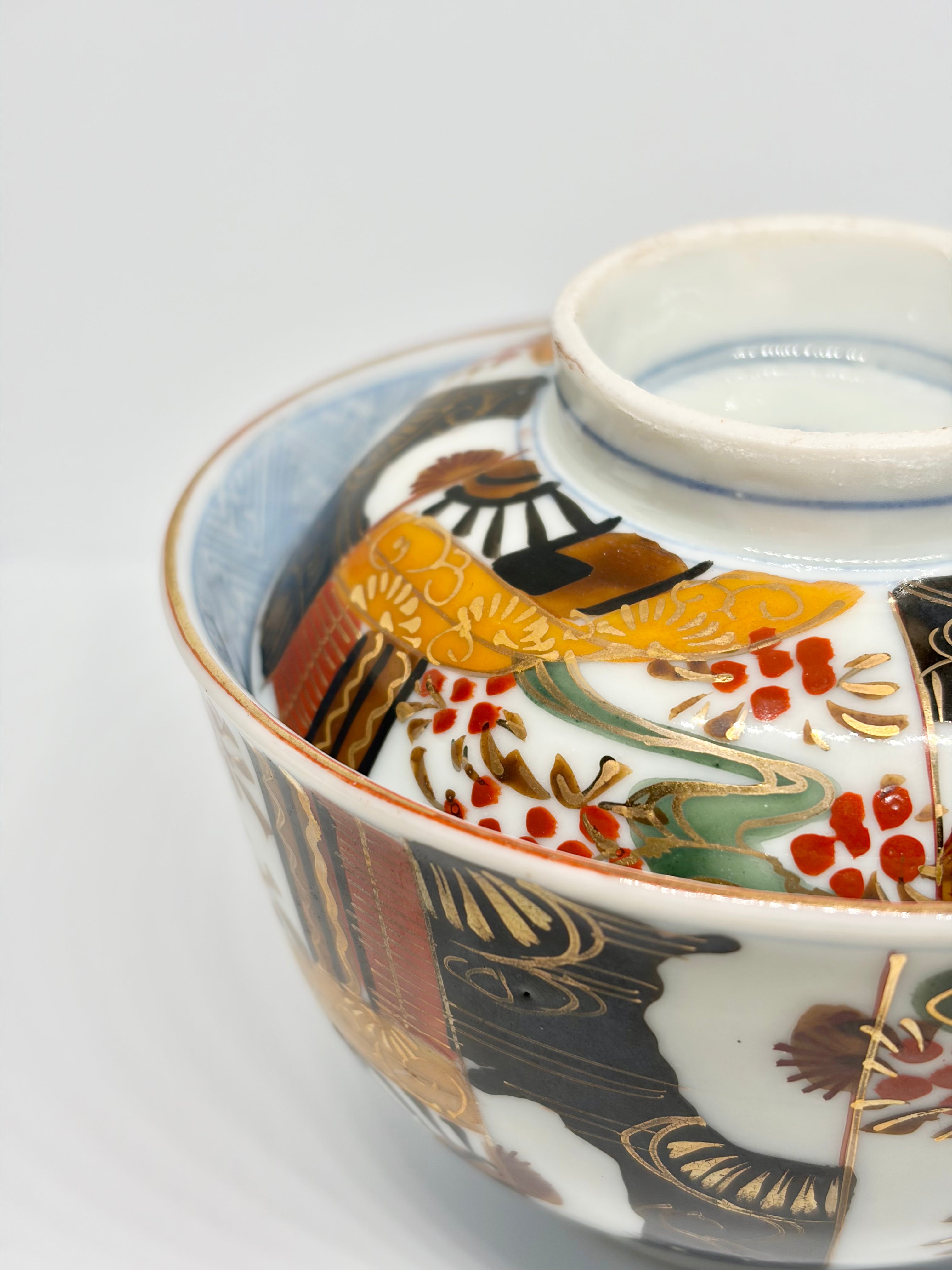 Kinrande Patchwork Garden Imari Bowl
