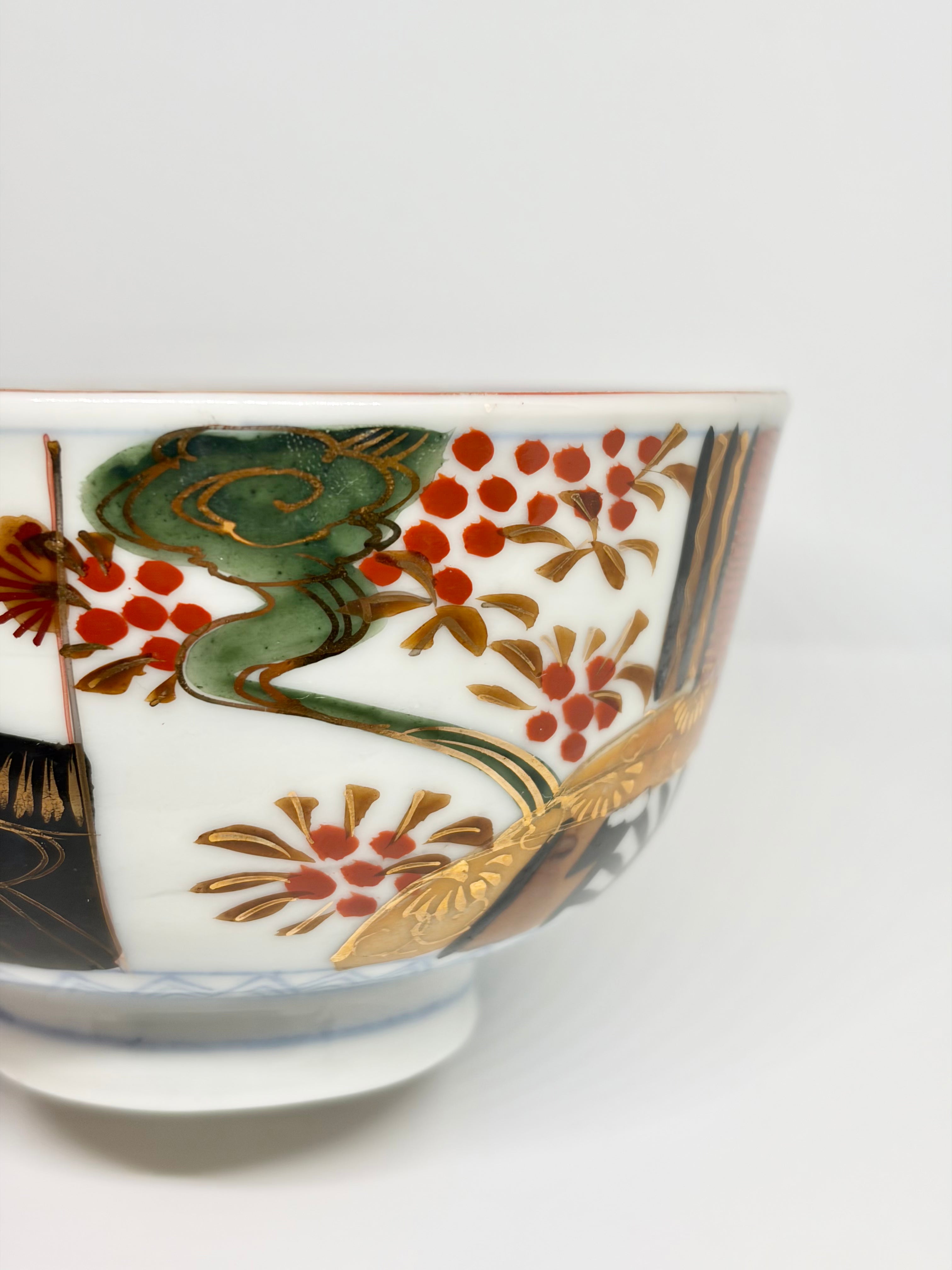 Kinrande Patchwork Garden Imari Bowl